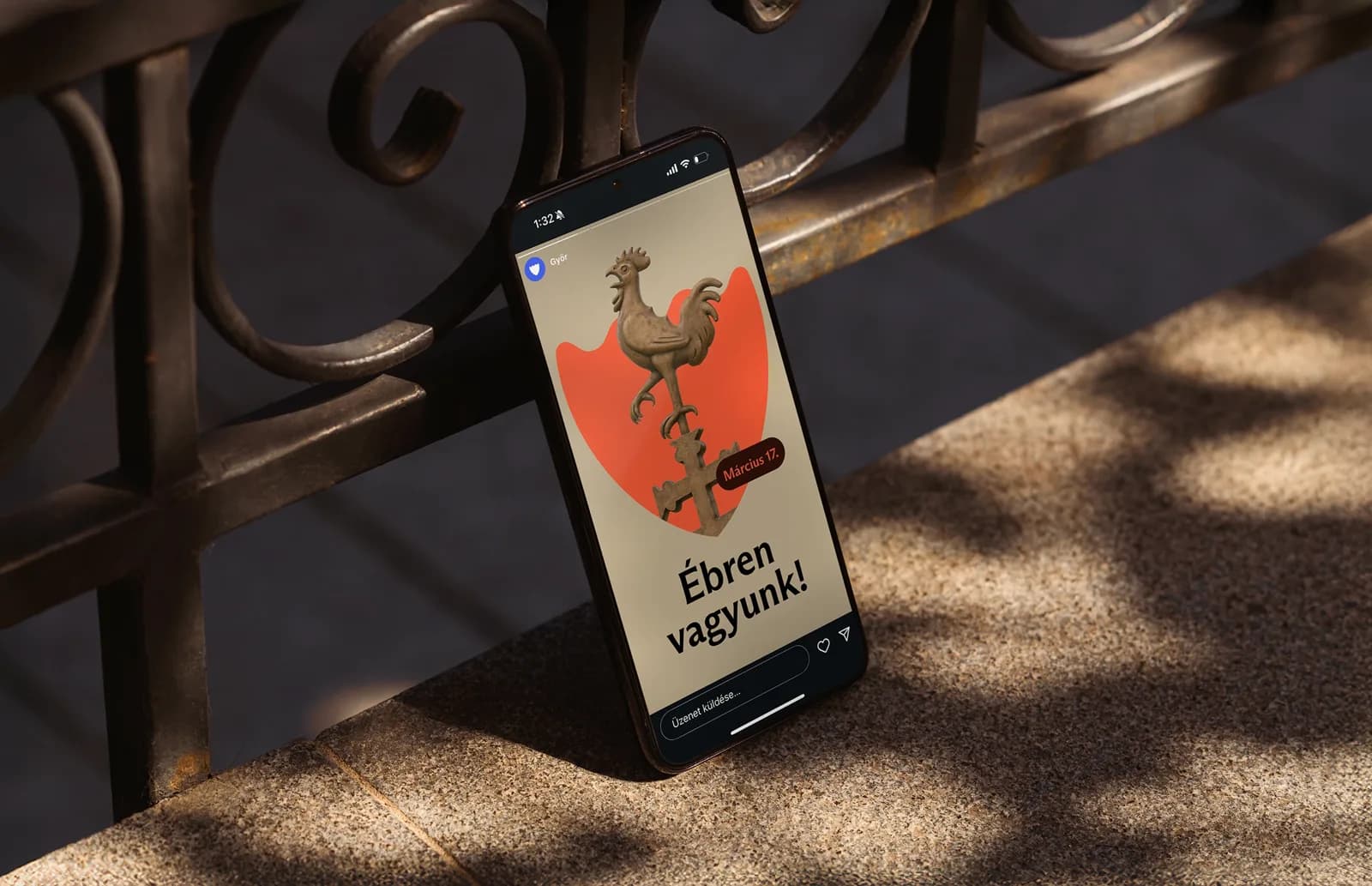 Telefonos sablon: „Ébren vagyunk!”