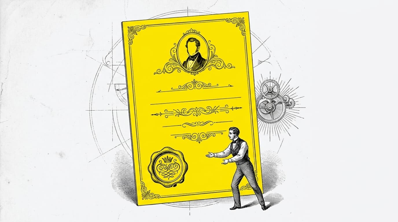 Rézkarc illusztráció: Szakmai pozicionálás