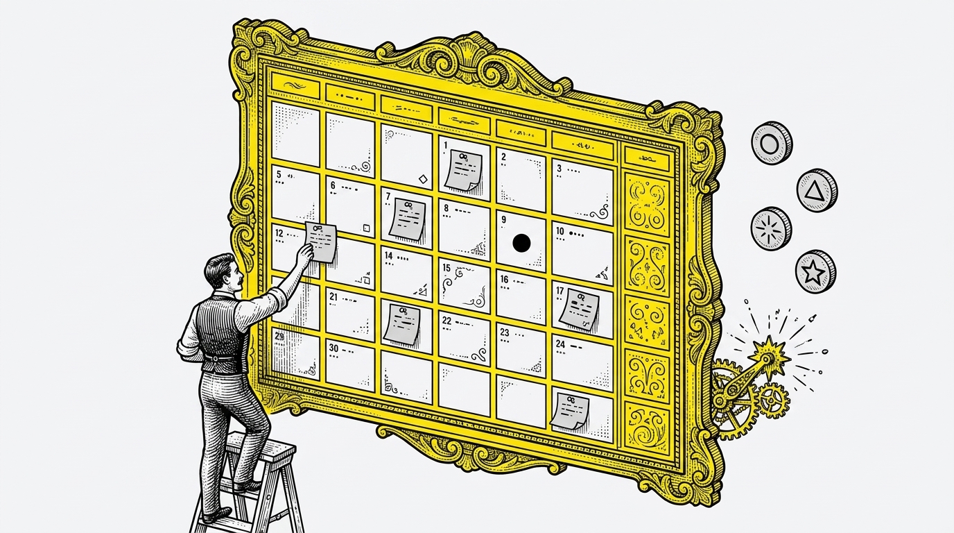 Tartalomrendszer - yellow etching illusztráció